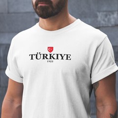 Turkiye 1923 T Shirt For Men shirt Football Sports Event Him European Vintage…