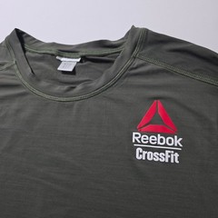 Reebok Crossfit Games 2020 T-Shirt Mens Olive Green Graphic Fittest On Earth