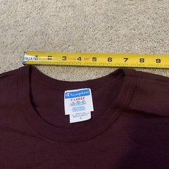 VTG Champion Maroon Plum Heavy Weight Cotton TShirt EXTRA LARGE Unisex Lot Of 12