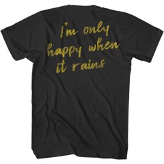 Garbage Smiley I’m Only Happy When It Rains Men’s T Shirt 90’s Band Music Merch