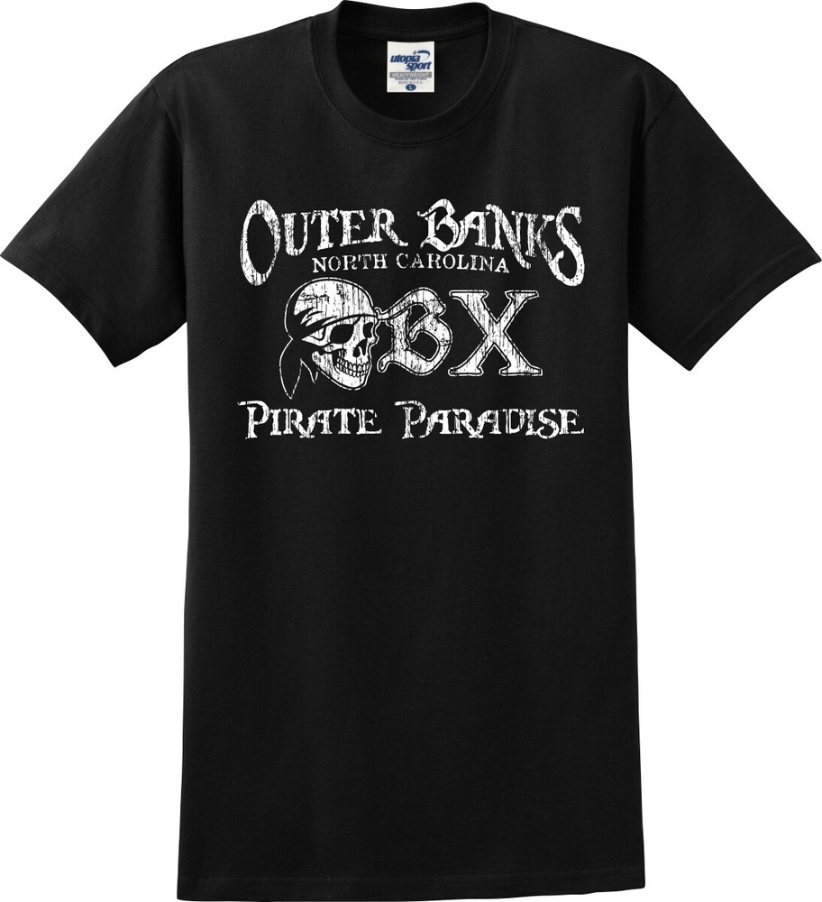 Outer Banks North Carolina OBX Pirate Paradise Unisex T-Shirt (S-5X)