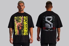SCORPIONS HARD ROCK BLACK T SHIRTS FRONT AND BACK PRINT