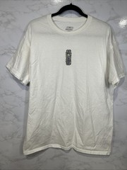 Alab A.LAB Y2K Alien Flash White Alien Peace Out Logo T-Shirt Sz Large