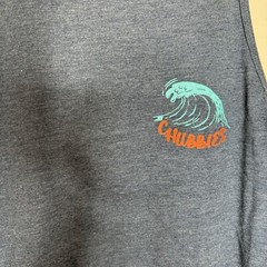 Men’s Chubbies The Giant Wave Tank Top Blue NWT Size Small
