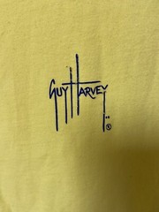 Guy Harvey Shirt Adult Extra Large Yellow Fishing Fisherman Outdoors