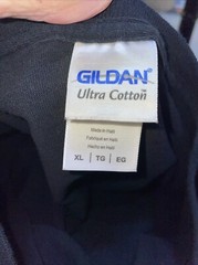Gildan Can I Refill Your Eggnog And Leave You For Dead Black T Shirt Size XL