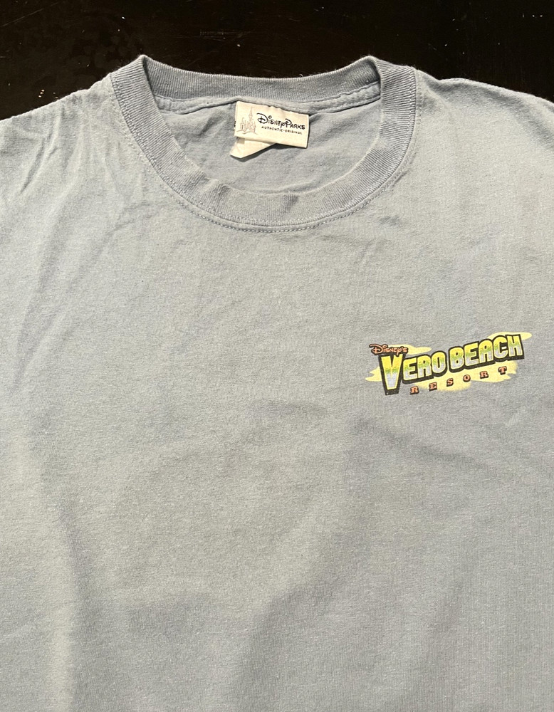 Vintage Disney Parks Vero Beach Resort T-Shirt, Light Blue, Size: 2XL XXL