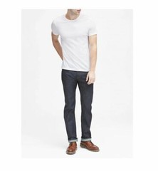 New Men’s Tall Size Banana Republic White Soft Wash Crew Neck T-Shirt NWOT – MT