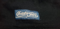 Cheater Five Men’s LARGE T Shirt Hawaii Surfboard Shop Hokusai Waves Surf