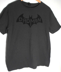 Gildan Softstyle “Dadman” Men’s Large Gray Funny Father’s Day Print T-Shirt