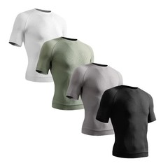 Summer Men Compression Gym Running T Shirt Breathable Short Sleeve T-Shirt Man C