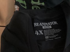 REANIMATOR -Rufus FRIGHT RAGS T-Shirt Size 4XL