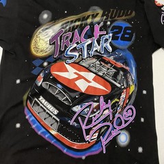 Vtg 90s Ricky Rudd Nascar Track Star All Over Print XL Chase -Small Spots Pic #4