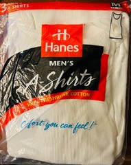 Vintage Mens Jockey Classic White A-Shirt Tank Top 3-Pack New Sealed Made in USA