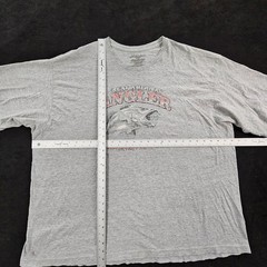 Great American Angler Gray Short Sleeve Cotton Blend T-Shirt Men’s 3XLT