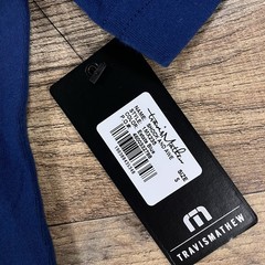 Travis Mathew T Shirt Mens Small Blue Crew Neck Cotton Short Sleeve Golf NEW