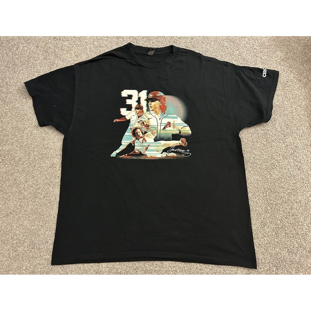 Vintage Arizona Diamondbacks T-Shirt Mens XL Black Excellent Joc Pederson 31