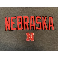 Colosseum Long Sleeve Thermal Nebraska Men’s 2X/Large Gray Waffle Pullover