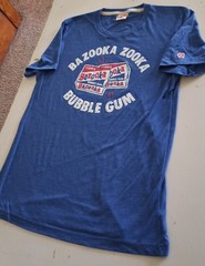 Homage Topps Bazooka Bubble Gum Small Tee Shirt