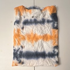 3XL Orange and Black Short Sleeve Tye Dye Shirt