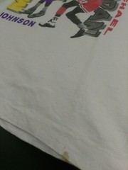 Vintage Michael Jordan Magic Johnson Lakers Vs Bulls T Shirt Mens Large L White