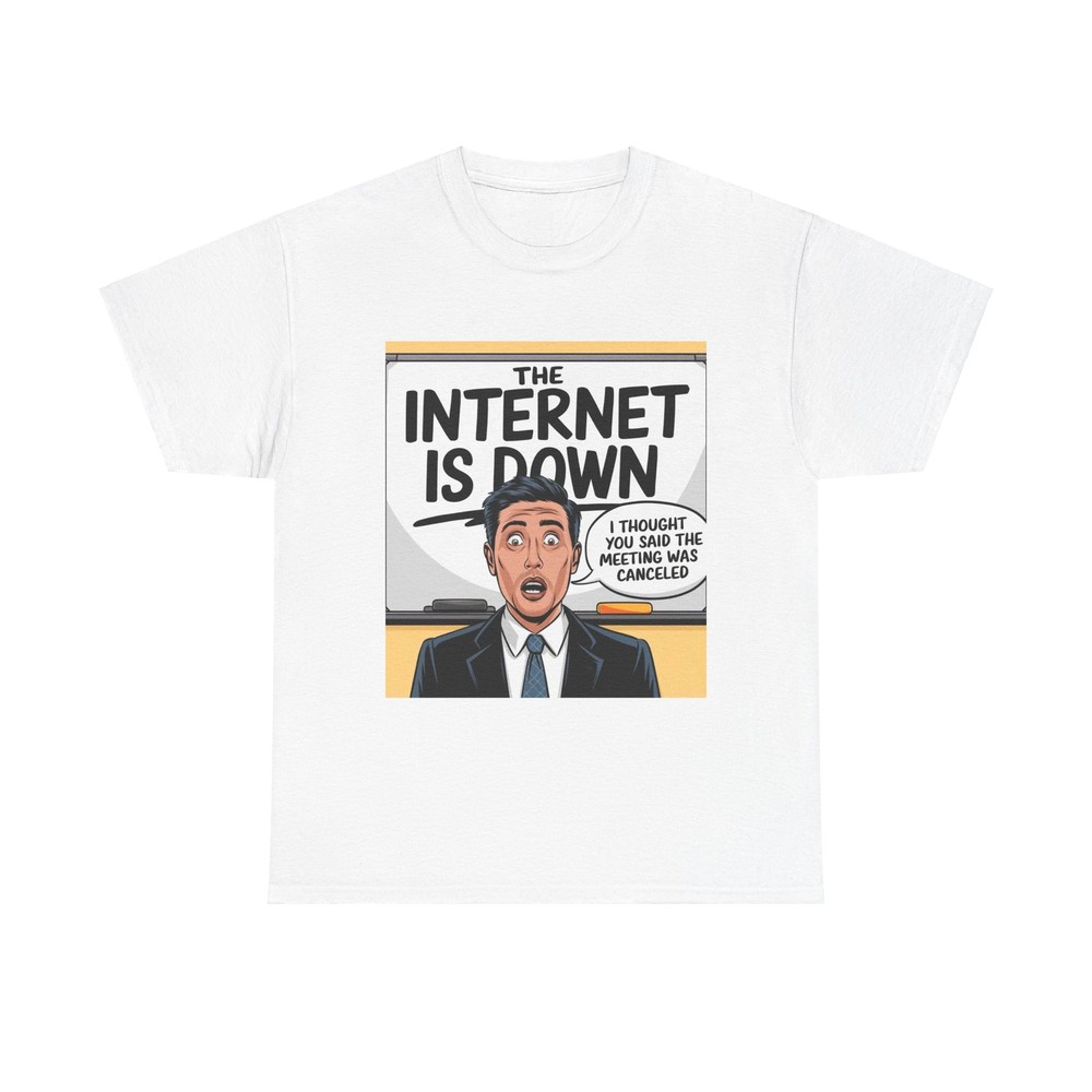 Work From Home Unisex Tee, Funny Internet Down Meme Shirt, WFH Gift, Office