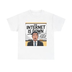 Work From Home Unisex Tee, Funny Internet Down Meme Shirt, WFH Gift, Office