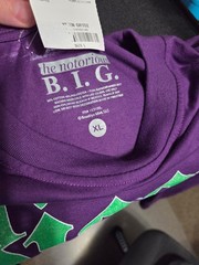 Brooklyn Mint Notorious B.I.G. Purple Graphic Long Sleeve Crew Tee XL