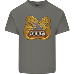 Chess T-Rex Dinosaur Mens Light Cotton T-Shirt