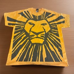 Vintage Disney The Lion King Broadway Musical Simba Tee Men’s XL DAMAGED *******