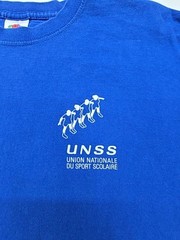 Fruit Of The Loom Unisex Kids T-Shirt Blue Graphic Vineyard Size M Good Condition