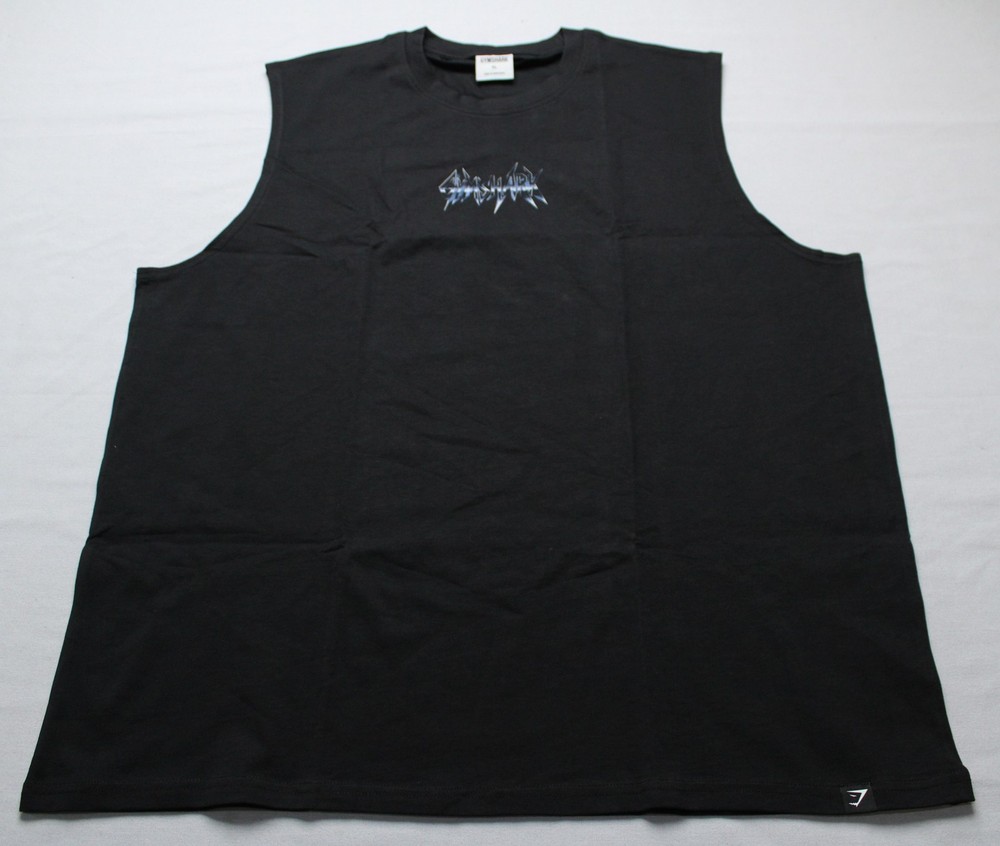 Gymshark Men’s Oversized Fit Eagle Band Style Graphic Tank Top NN7 Black XL NWT