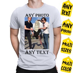 Personalised T Shirt Custom Photo Logo Text Shirt Printed Stag do Hen Party M02
