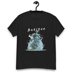 Vintage “Antique” T-Shirt with Elegant Statue Design. Stylish Unisex Retro Tee