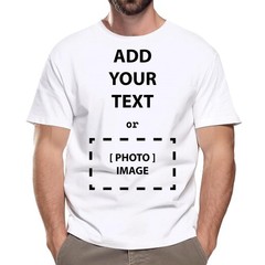 Custom Personalized T-Shirt – Add Your Own Text or Photo Image – Cotton Tee