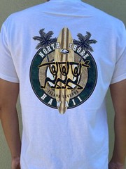 Hawaiian Traditions North Shore Hawaii Surfing Men Women White Cotton T-shirt