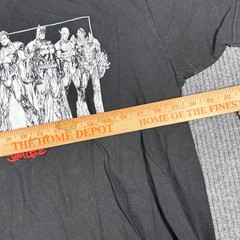 DC Collection by Jim Lee Shirt Mens L Justice League Graphic Black Cotton