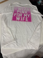 CROWN & IVY MENS’ BREAST CANCER AWARENESS T-SHIRT SIZE X LARGE CHEST 48″