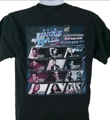 Fall Out Boy Jingle Ball 2015 Tour Shirt Medium Double Sided Concert Band Tee