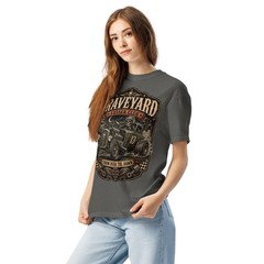 Graveyard Gasser Club 100% Cotton T-Shirt Hot Rod Racing Zombie Horror Tee S-4XL