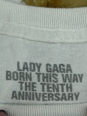 Lady Gaga “Judas” T-Shirt Born This Way 10th Anniversary White Size S