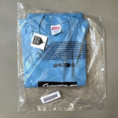 NWT Supreme SS24 Futura Box Logo Crewneck T-Shirt Brt Blue Tee Men’s M AUTHENTIC