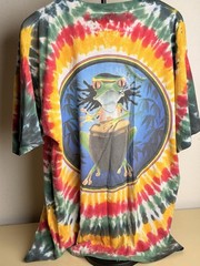 Vintage Tie Dye Rasta Frog Ganja Smoking Weed Single Stitch 90s Men’s XL