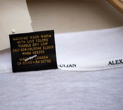 Vintage Alexander Julian T-Shirt Men’s XL White 100% Combed Cotton Single Stitch