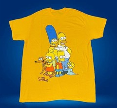 The Simpsons Family Cotton Yellow All Size T Shirt For Men TR472