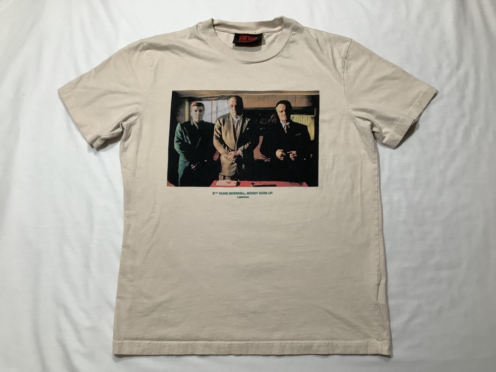 The Sopranos Shirt Mens Medium Beige Tony Soprano Photo Quote Graphic Tee HBO