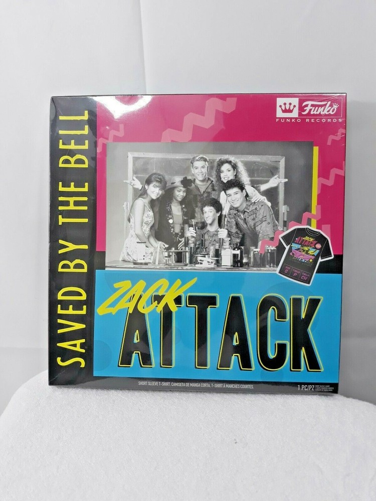 Saved By The Bell Zack Attack Live World Tour 1990’s TV Show Adult T-shirt Open
