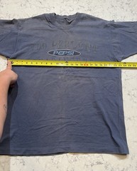 Vintage Pepsi 100 Percent Guaranteed Graphic Tee Blue Men’s XL Single Stitch