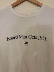 New Balance Basketball “Board Man Gets Paid” Graphic Tee White Men’s M Cotton