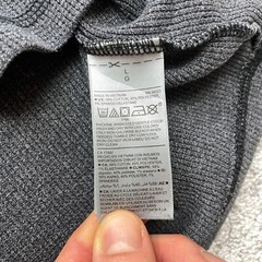 Old Navy Tee Shirt Mens Large Long Sleeve Gray Thermal Henley Neck Stretch Adult